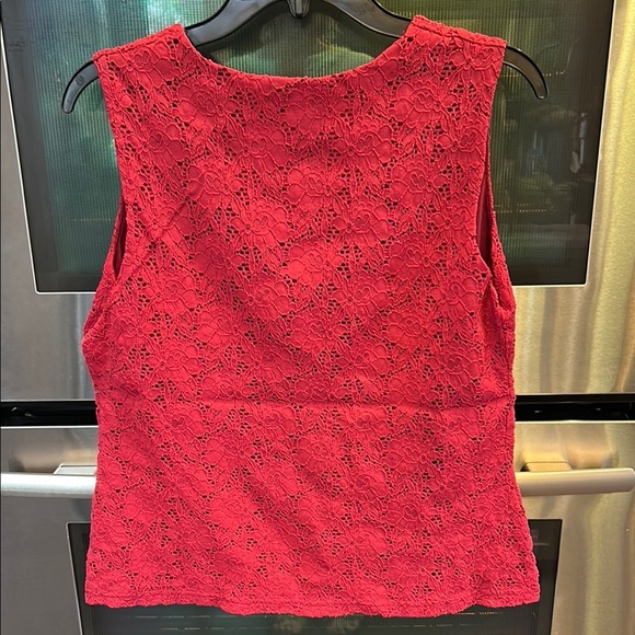 Croft & Barrow Red Fitted Sleeveless‎ Tank Top - Picture 3 of 7
